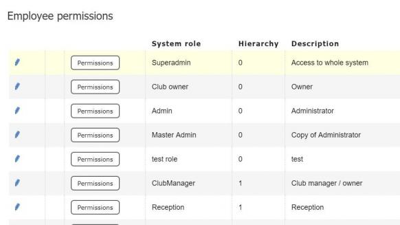 PerfectGym streamline gym operations screenshot of the PG system preferences tool